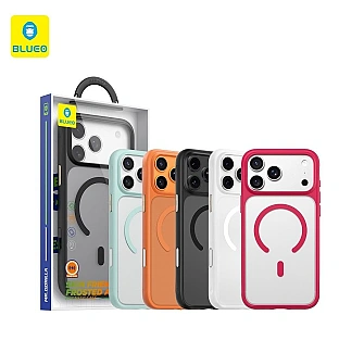 قاب بلو Blueo Skin Friendly Stain & Slip Resistant Magnetic Case-Orange Ring با مگ سیف